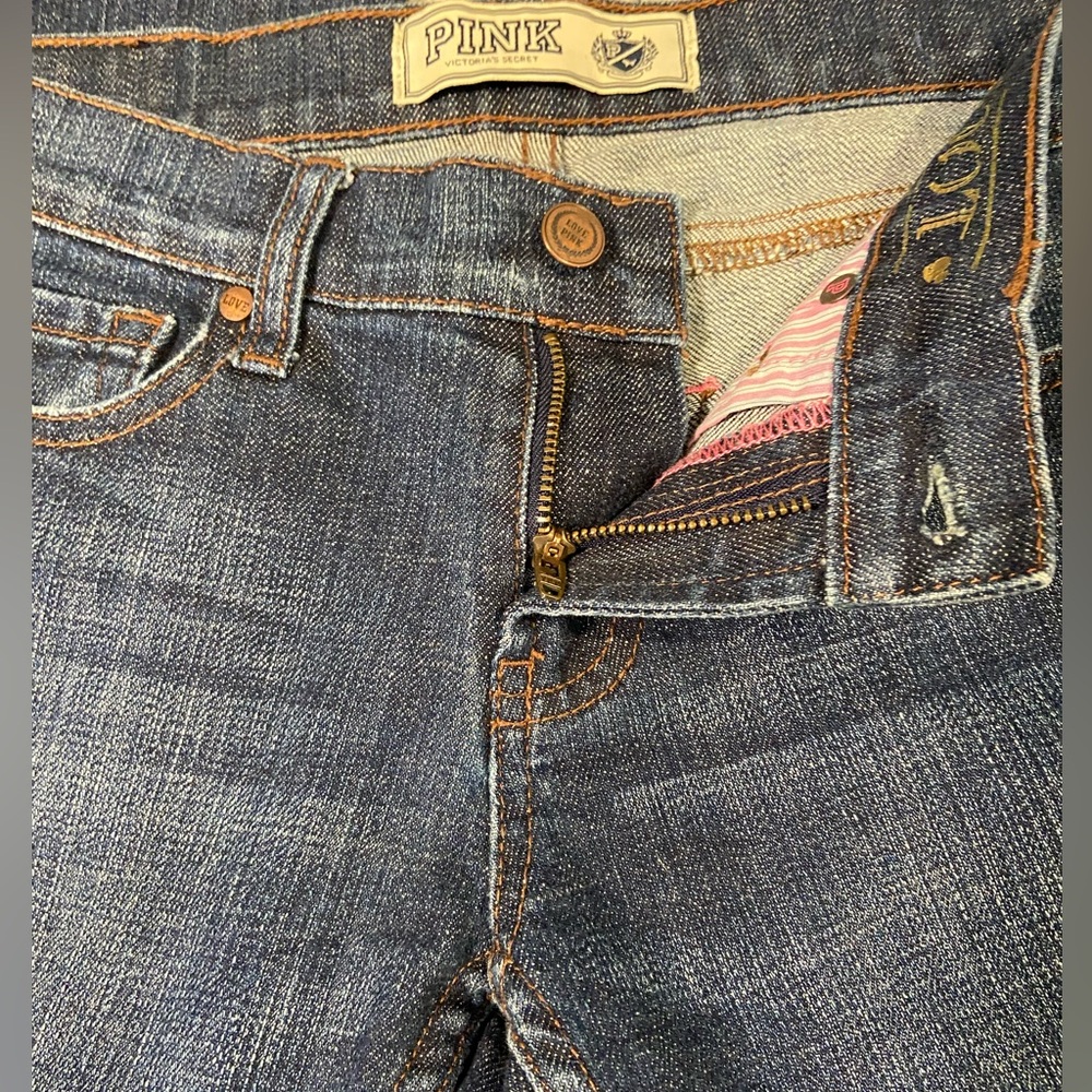 Pink Victoria Secret Boot Jeans Size 4R - Picture 5 of 14
